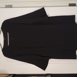 Madewell Starland Bell-Sleeve Dress Black  Size Large